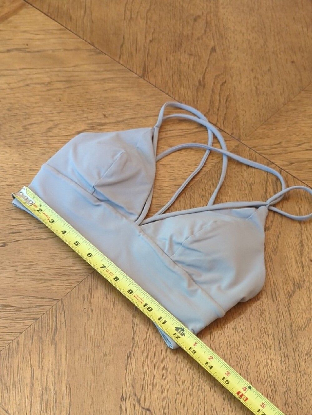lululemon Size 8 Pushing Limits bralette Purple Gray Crisscross Sports Bra - Picture 5 of 6